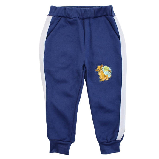 Pantalon de jogging Le Roi Lion - 3A Garçon - Enfant - Marine - 100 % Polyester - 240 GSM - TrendyFlair
