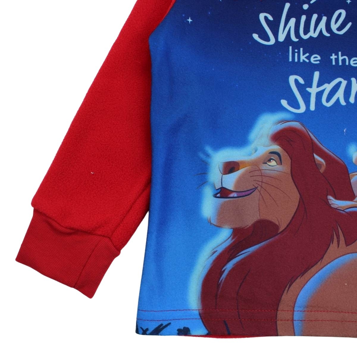 Pyjama polaire Le Roi Lion - 2A Garçon - Enfant - Rouge - 100 % Polyester - 190 gsm polar fleece - TrendyFlair