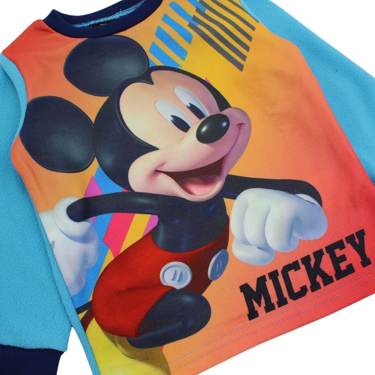 Pyjama polaire Mickey - 3A Garçon - Enfant - Bleu - 100 % Polyester - 190 gsm polar fleece - TrendyFlair