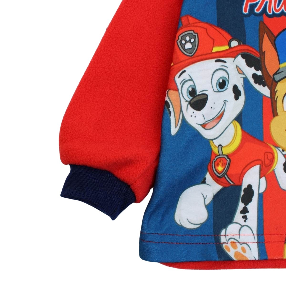 Pyjama polaire Paw Patrol - 2A Garçon - Enfant - Rouge - 100 % Polyester - polaire - TrendyFlair