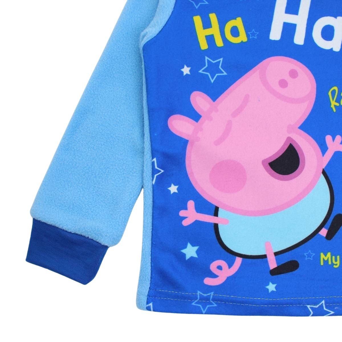 Pyjama polaire Peppa Pig - 3A Garçon - Enfant - Bleu - 100 % Polyester - 190 gsm polar fleece - TrendyFlair