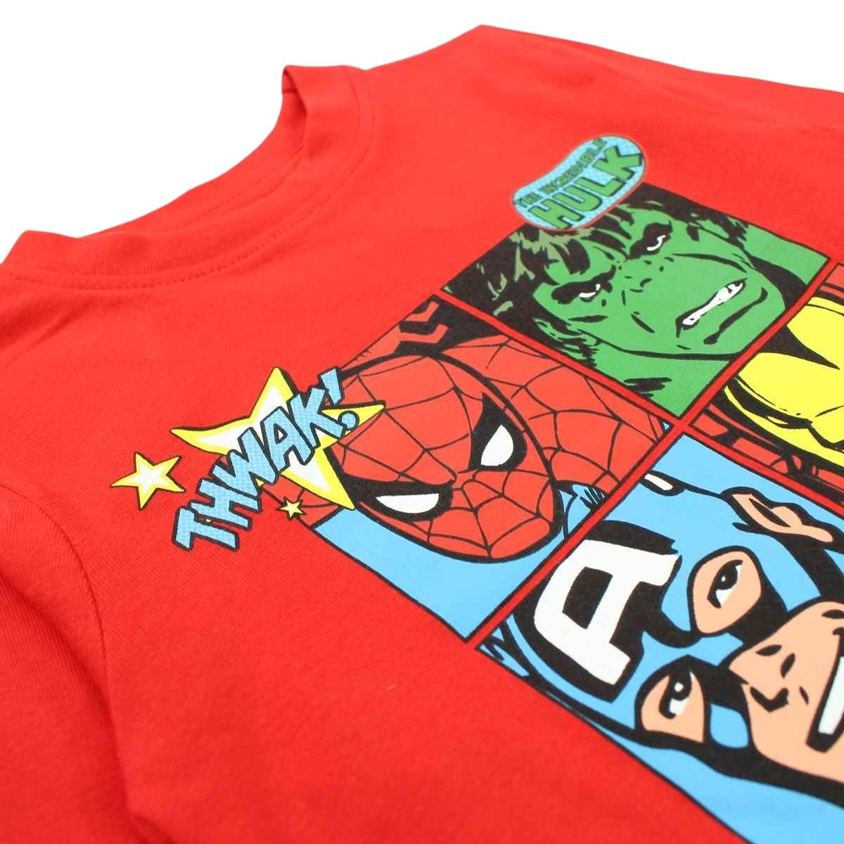 Pyjama coton Avengers - 3A Garçon - Enfant - Rouge - 100 % Coton - TrendyFlair