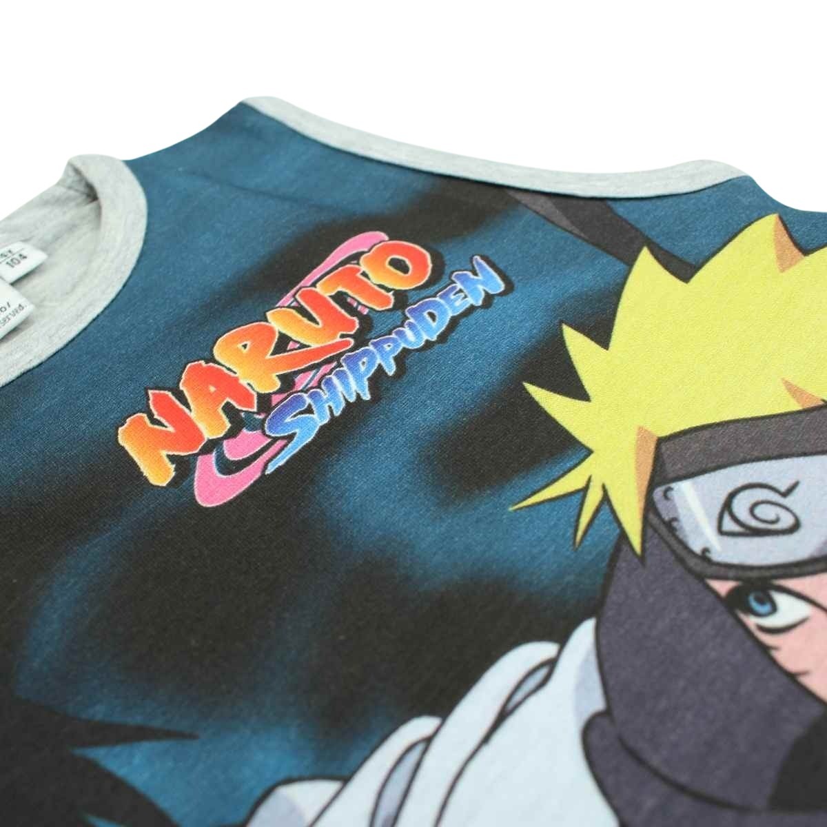 T-Shirt Naruto - 4A Garçon - Enfant - Gris - 93 % Coton - 7 % Polyester - TrendyFlair
