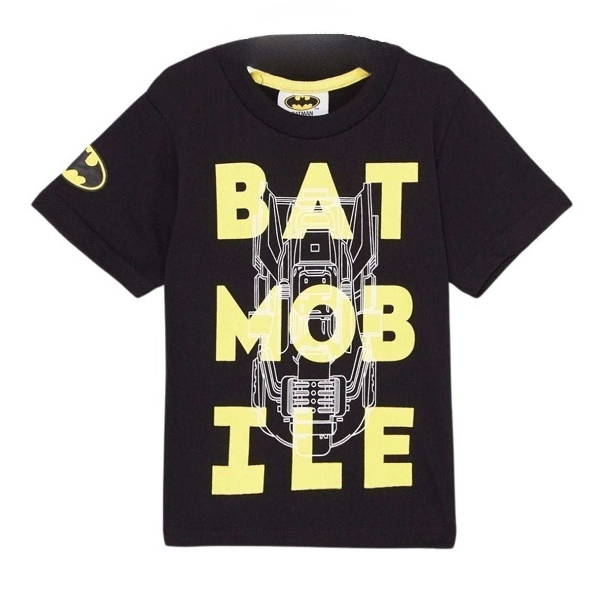 T-Shirt Batman - 2A Garçon - Enfant - Noir - 100% Coton, 160 GSM SJ - TrendyFlair