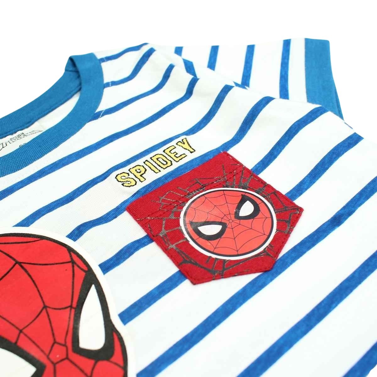T-Shirt Spiderman - 5A Garçon - Enfant - Bleu - 100 % Coton - TrendyFlair