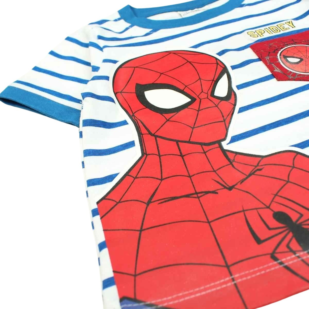 T-Shirt Spiderman - 5A Garçon - Enfant - Bleu - 100 % Coton - TrendyFlair