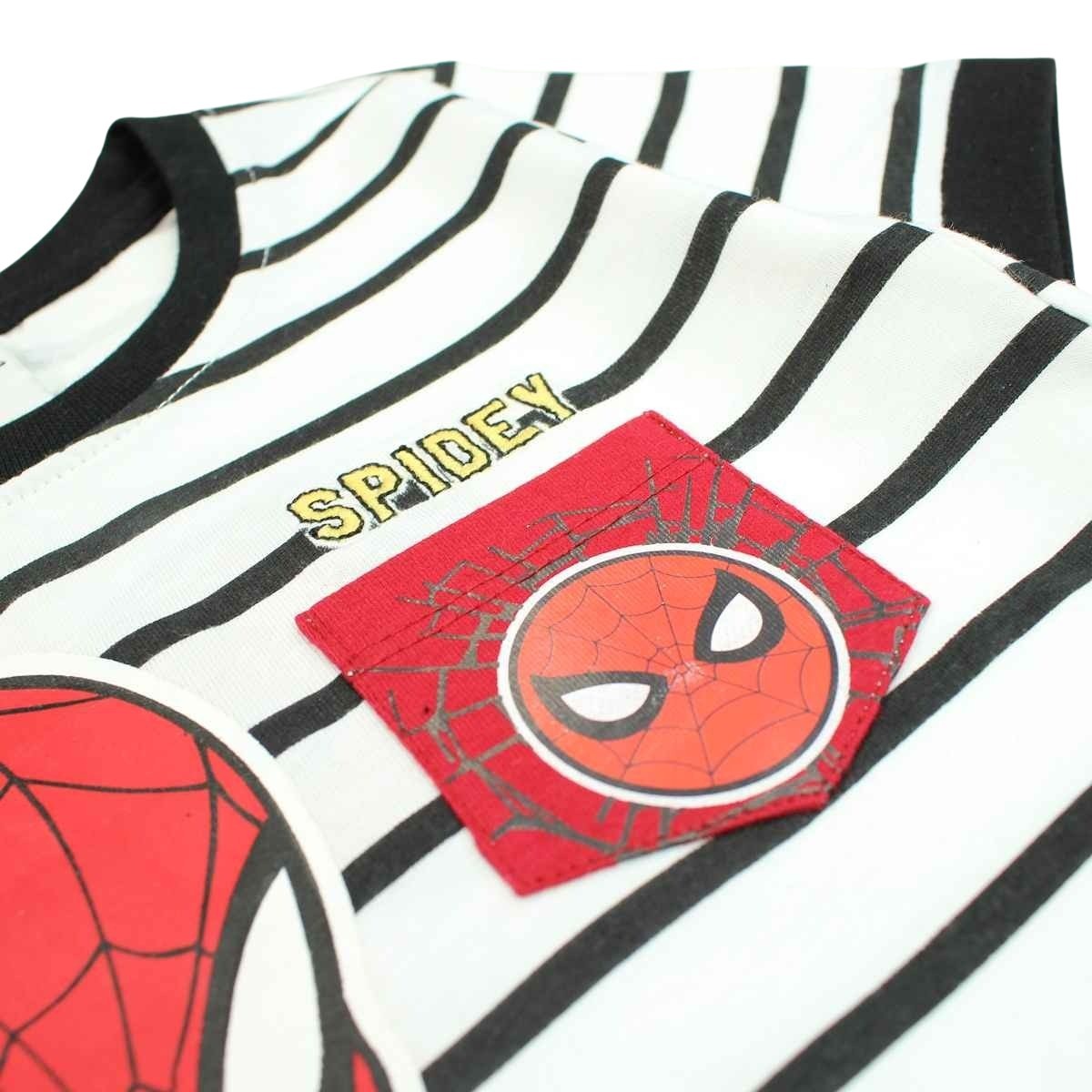 T-Shirt Spiderman - 5A Garçon - Enfant - Noir - 100 % Coton - TrendyFlair