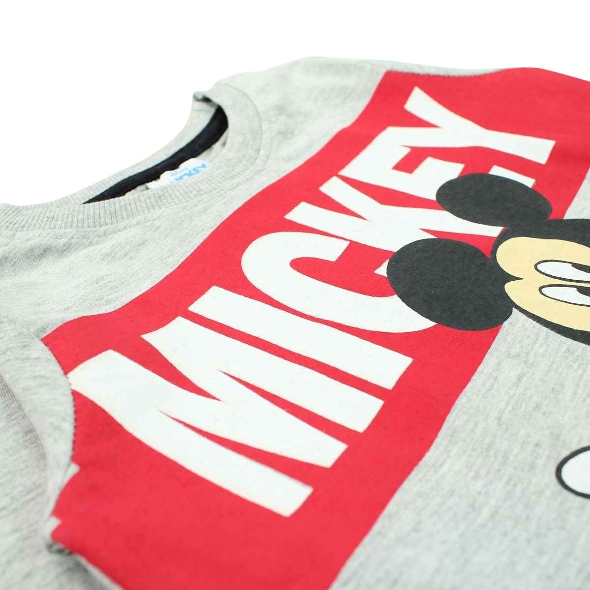 T-Shirt Mickey - 5A Garçon - Enfant - Gris - 93 % Coton - 7 % Polyester - TrendyFlair