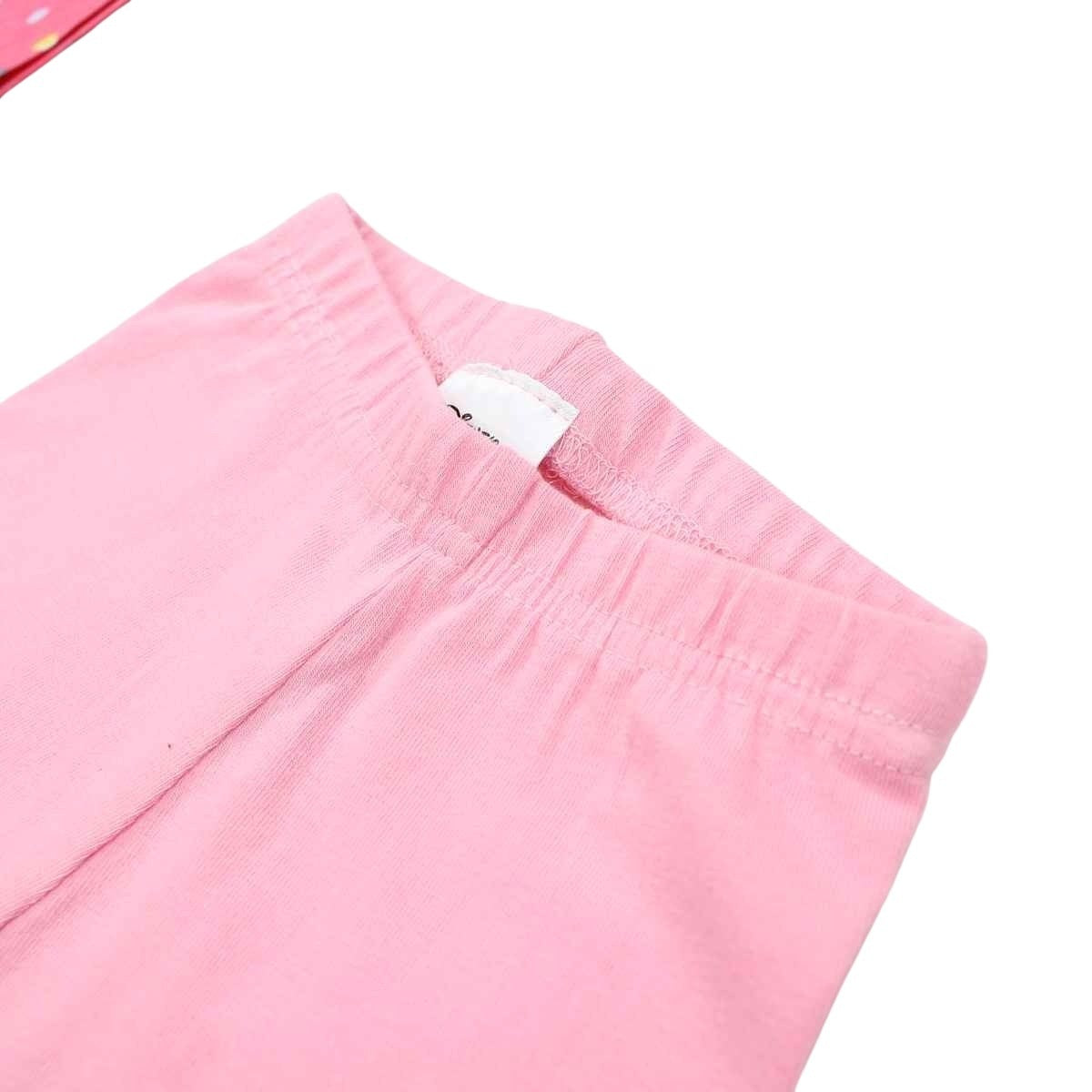 Ensemble bébé Minnie - 6M Bébé Fille - Enfant - Rose - Leggings: 95 % Coton - 5 % Élasthanne - Haut gris: 80 % Coton - 20 % Polyester - TrendyFlair