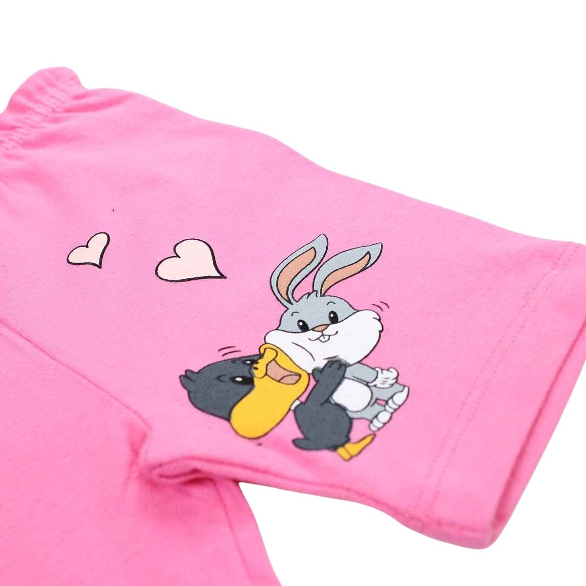 Ensemble bébé Bugs Bunny - 3M Bébé Fille - Enfant - Rose - T-Shirt: 100 % Coton - Legging: 95 % Coton - 5 % Élasthanne - TrendyFlair