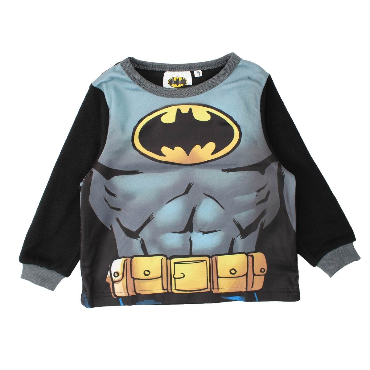 Pyjama polaire Batman - 3A Garçon - Enfant - Noir - 100 % Polyester - polaire - TrendyFlair