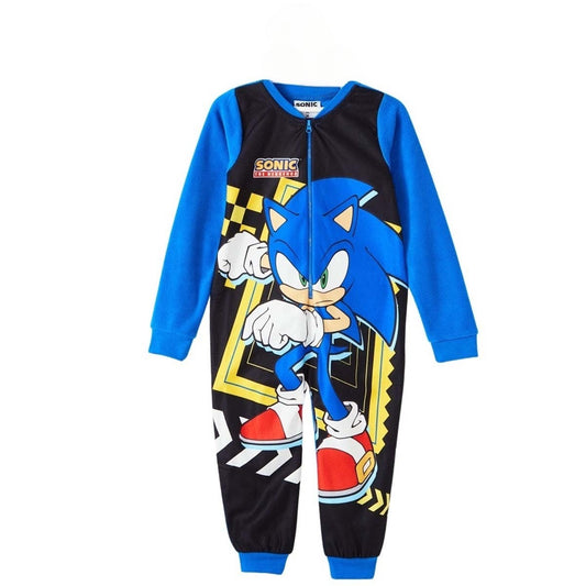 Combinaison polaire Sonic - 3A Garçon - Enfant - Marine - 100% Polyester, 190 G/M2 - POLAIRE - TrendyFlair