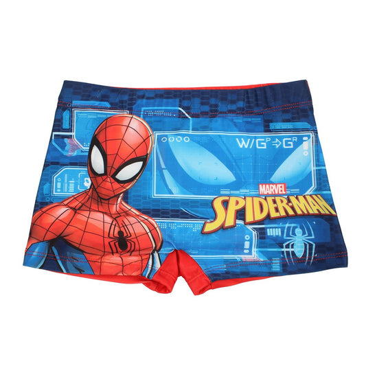Boxer de bain Spiderman - 6/7A Garçon - Enfant - Bleu - 88% Polyester, 12% Élasthanne, 200 GSMS J LINING ON FRONT, AS TECH PACK - TrendyFlair