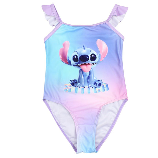 Maillot de bain Lilo et Stitch - 5/6A Fille - Enfant - Violet - 88%Polyester, 12% Élasthanne, 200gsm - TrendyFlair
