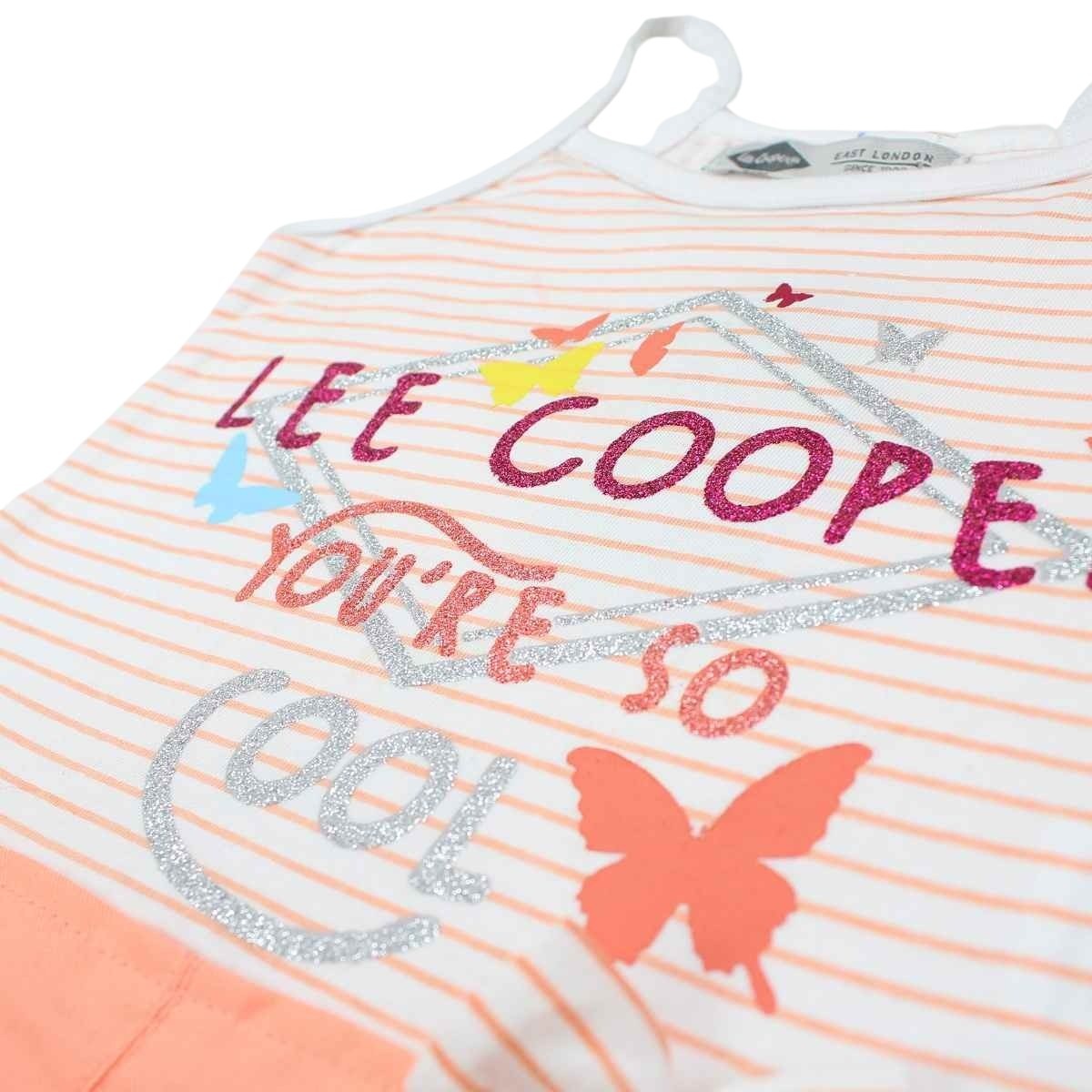 Robe Lee Cooper - 4A Fille - Enfant - Corail - 100 % Coton - 160 GSM - popeline - TrendyFlair