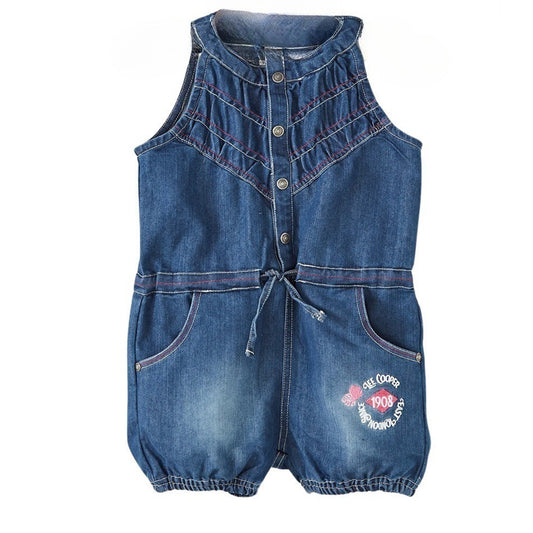 Combishort Lee Cooper - 4A Fille - Enfant - Marine - 95% Coton et 5% Élasthanne - TrendyFlair