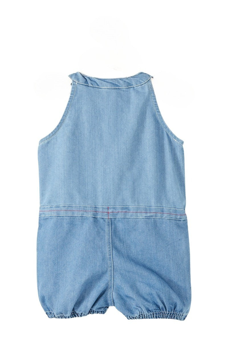 Combishort Lee Cooper - 4A Fille - Enfant - Bleu - 95% Coton et 5% Élasthanne - TrendyFlair