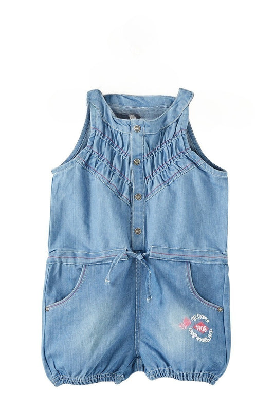 Combishort Lee Cooper - 4A Fille - Enfant - Bleu - 95% Coton et 5% Élasthanne - TrendyFlair