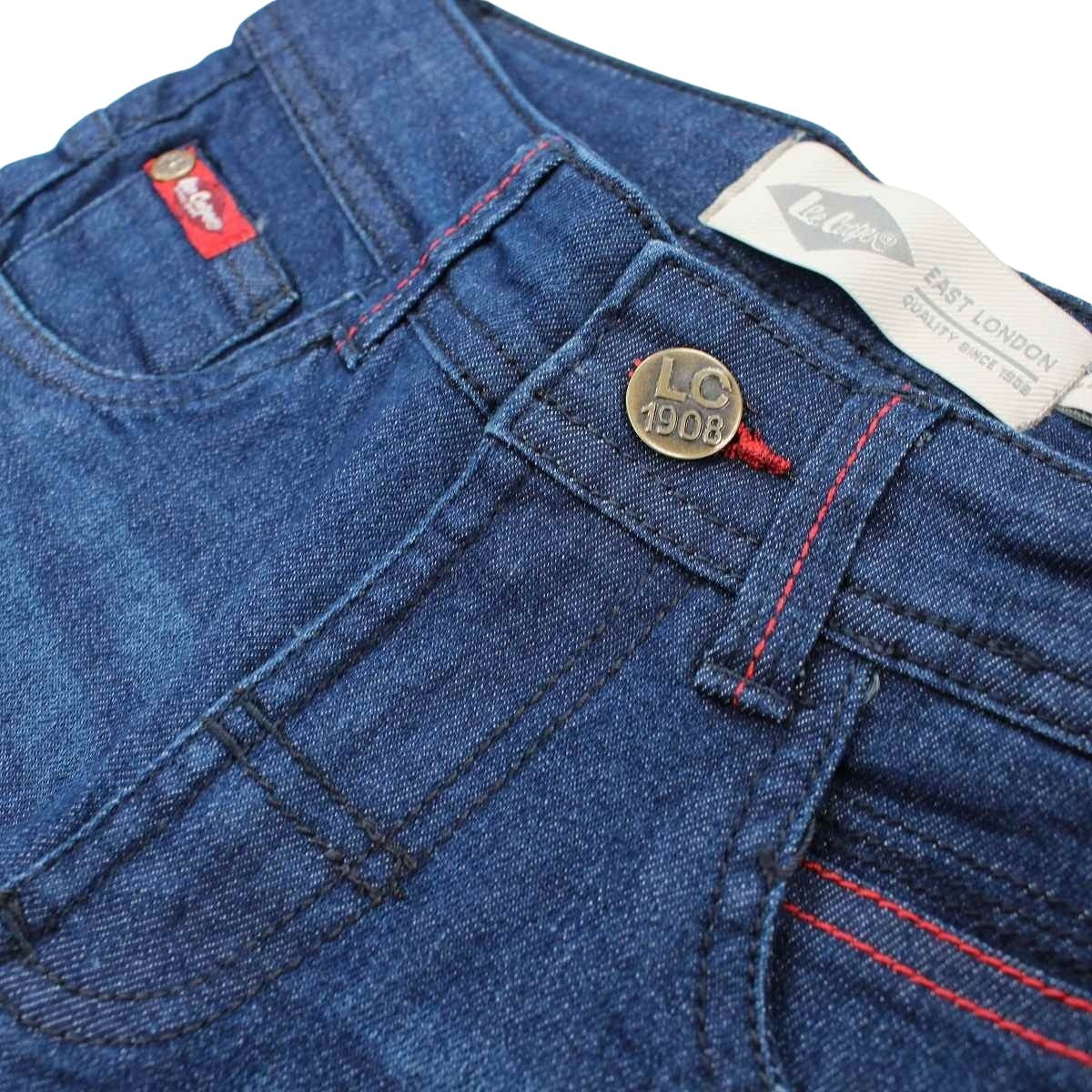 Bermuda Lee Cooper - 4A Garçon - Enfant - Marine - 98 % Coton - 2 % Élasthanne - TrendyFlair
