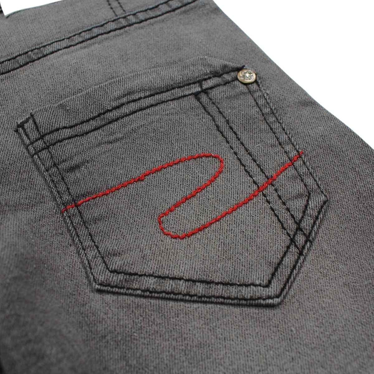 Bermuda Lee Cooper - 4A Garçon - Enfant - Gris - 70% Coton, 18% Polyester, 10% viscose et 2% Élasthanne - TrendyFlair