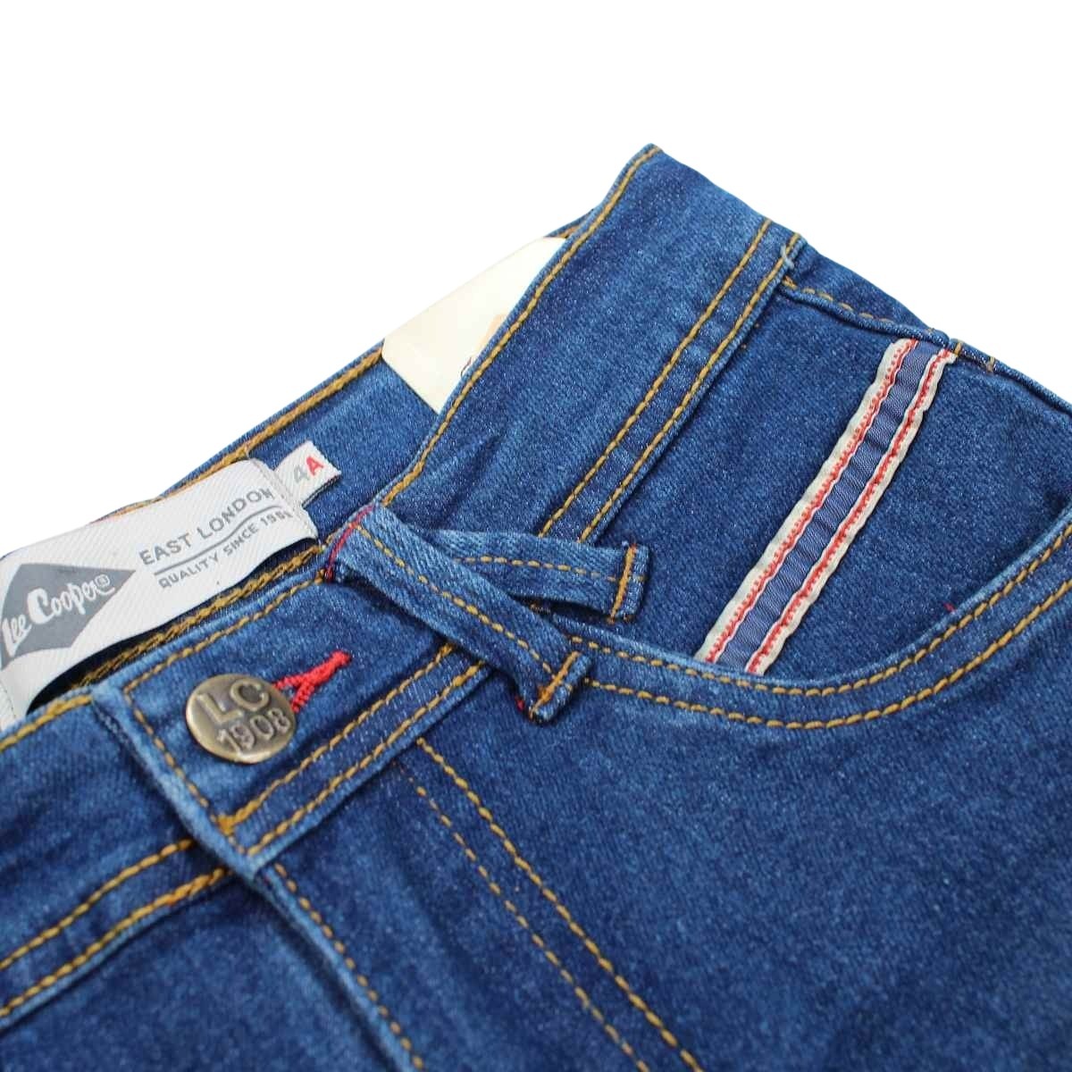 Bermuda Lee Cooper - 4A Garçon - Enfant - Bleu - 98 % Coton - 2 % Élasthanne - TrendyFlair