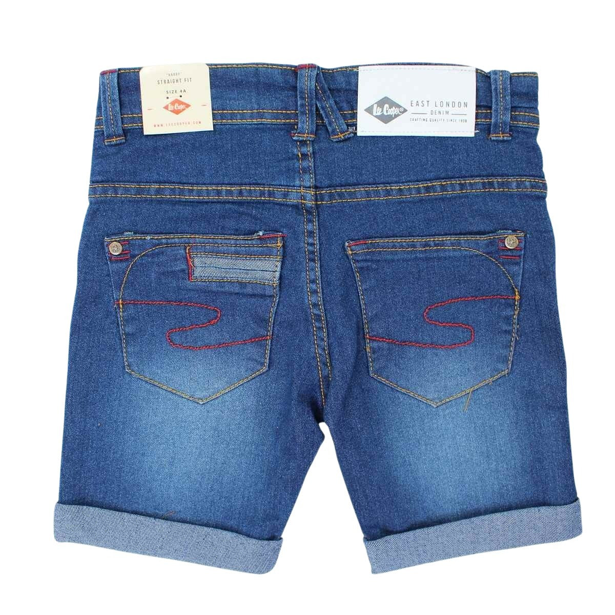 Bermuda Lee Cooper - 4A Garçon - Enfant - Bleu - 98 % Coton - 2 % Élasthanne - TrendyFlair