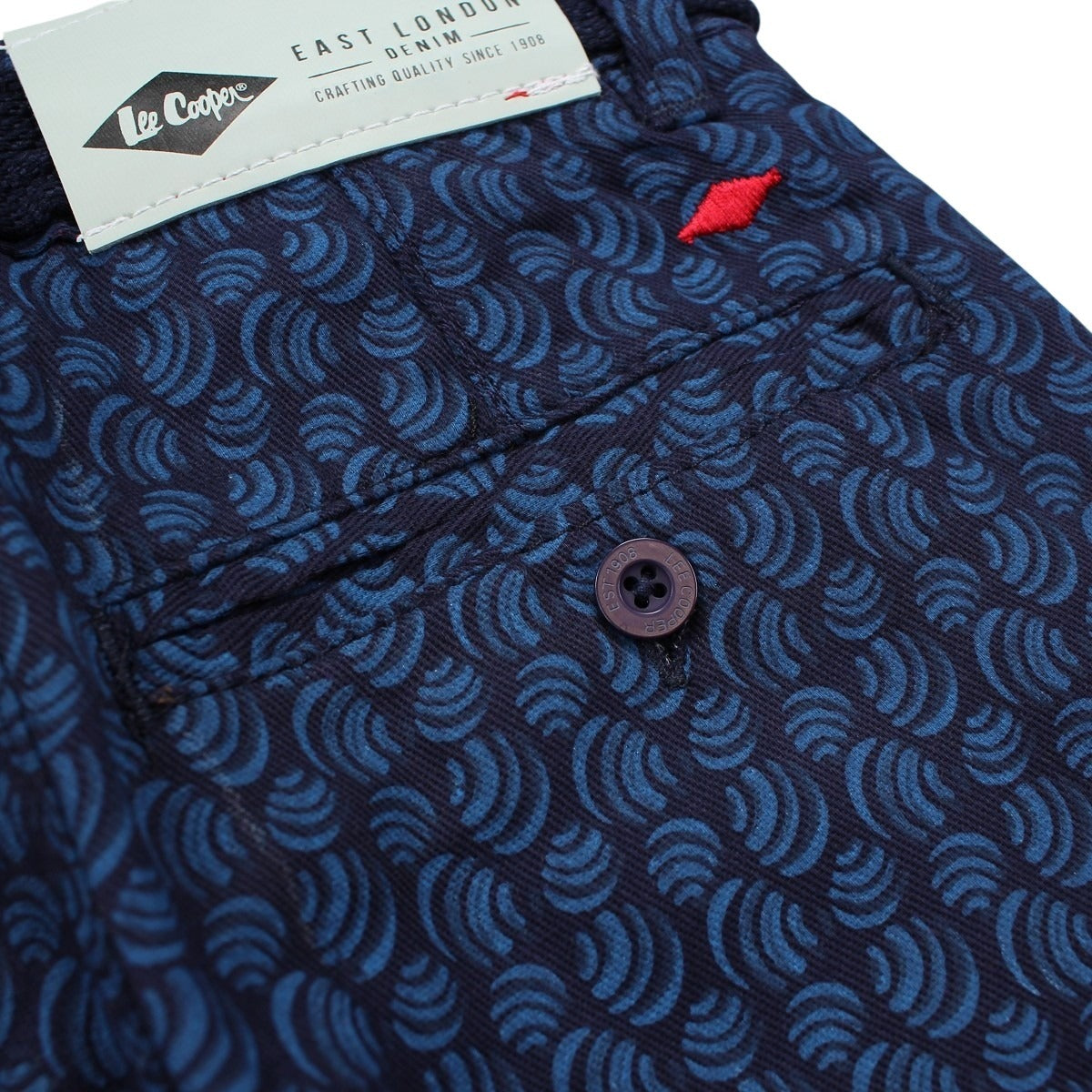 Bermuda Lee Cooper - 6A Garçon - Enfant - Marine - 100% Coton Twill - TrendyFlair