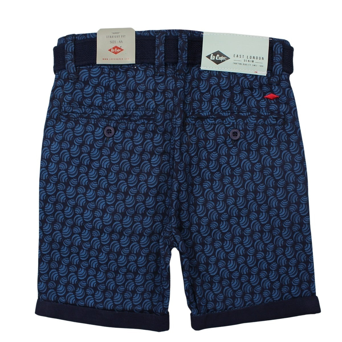 Bermuda Lee Cooper - 6A Garçon - Enfant - Marine - 100% Coton Twill - TrendyFlair