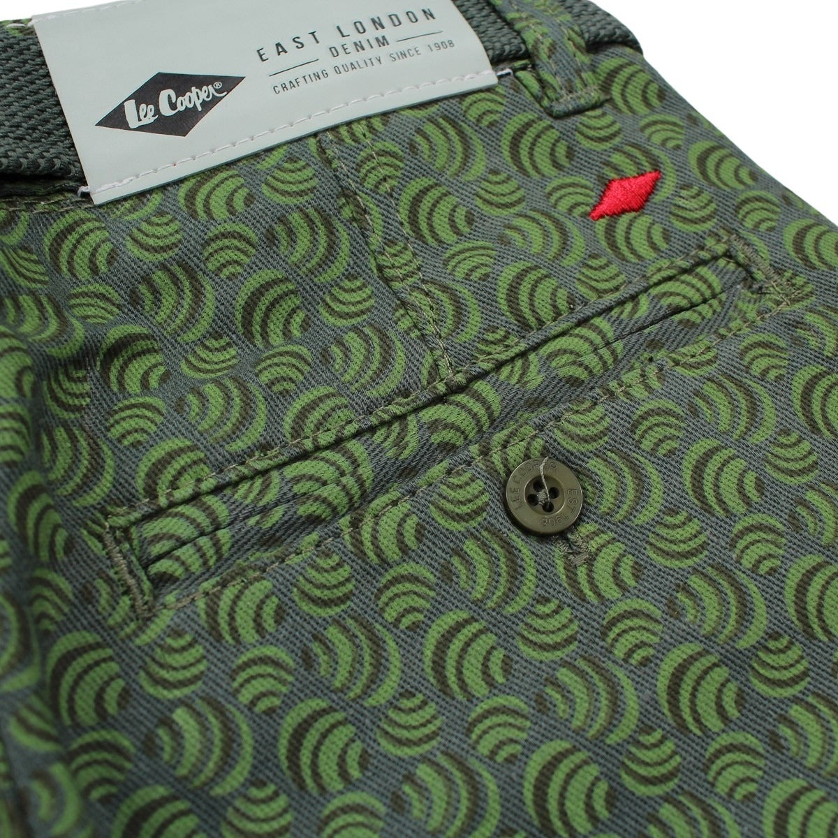 Bermuda Lee Cooper - 6A Garçon - Enfant - Kaki - 100% Coton Twill - TrendyFlair