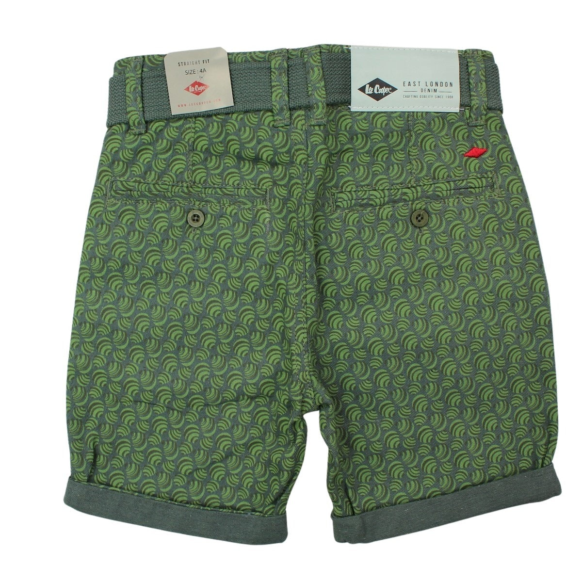 Bermuda Lee Cooper - 6A Garçon - Enfant - Kaki - 100% Coton Twill - TrendyFlair