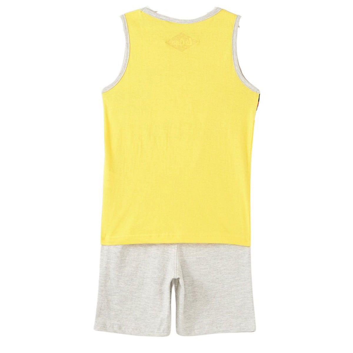 Ensemble Lee Cooper - 4A Garçon - Enfant - Jaune - T-Shirt : 98% Coton, 2% VISCOSE / SHORT : 100% Coton - TrendyFlair