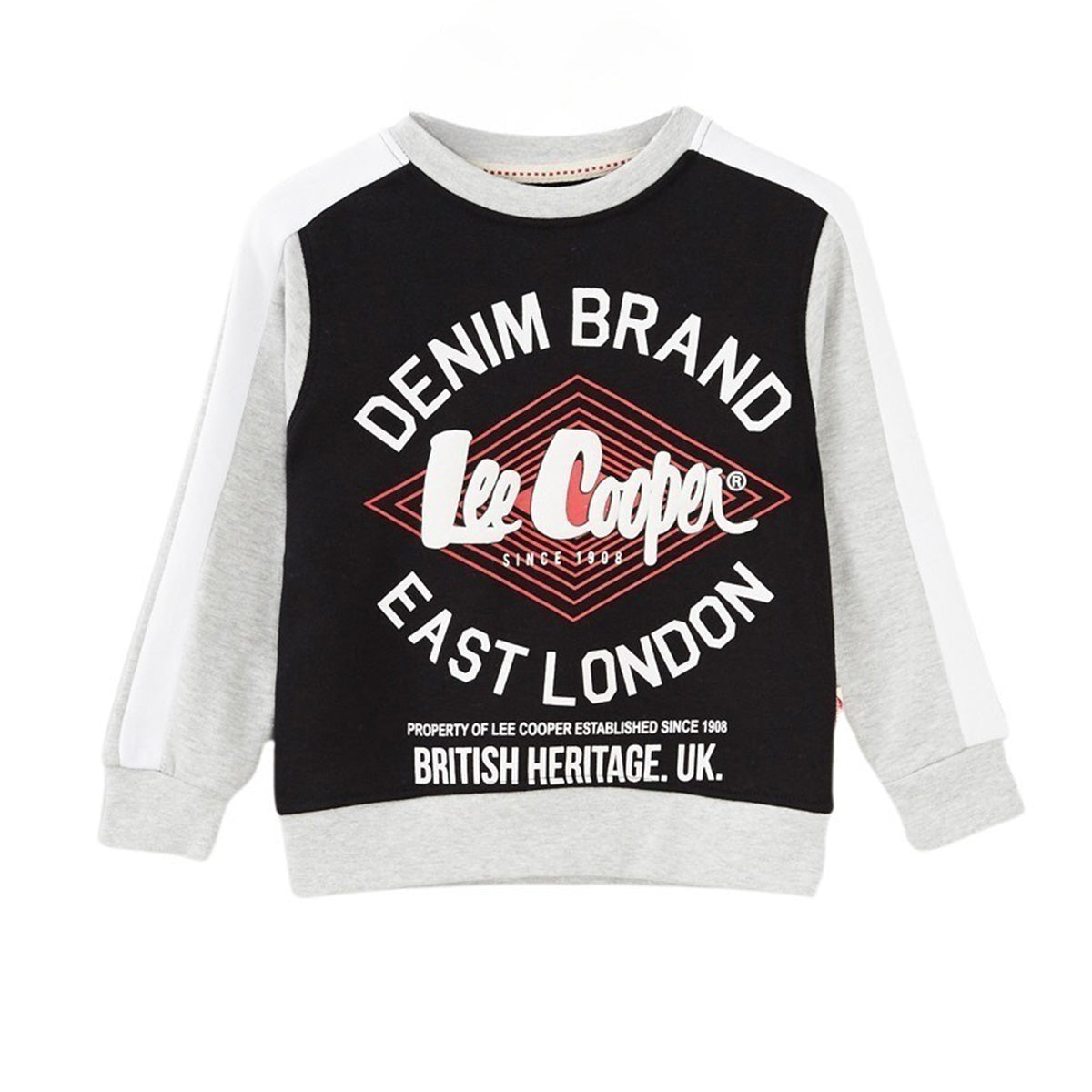 Sweat Lee Cooper - 8A Garçon - Enfant - Noir - 60 % Coton - 40 % Polyester - TrendyFlair