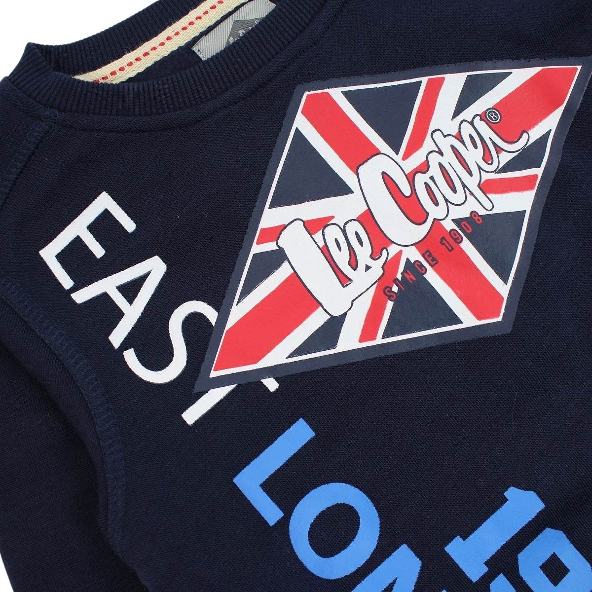 Sweat Lee Cooper - 6A Garçon - Enfant - Marine - 100 % Polyester - TrendyFlair