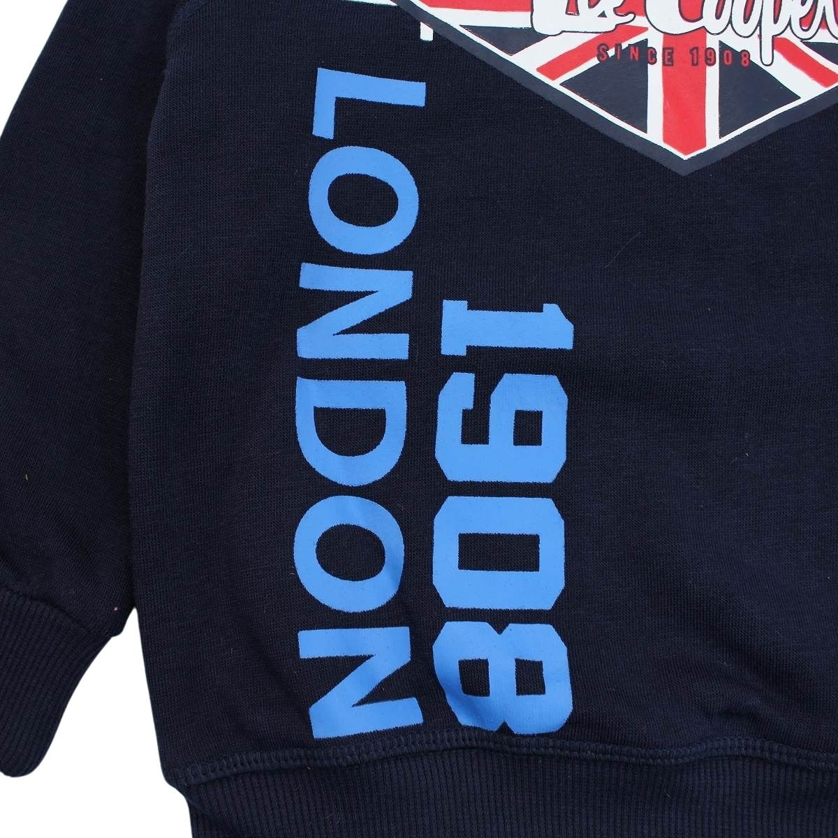 Sweat Lee Cooper - 6A Garçon - Enfant - Marine - 100 % Polyester - TrendyFlair