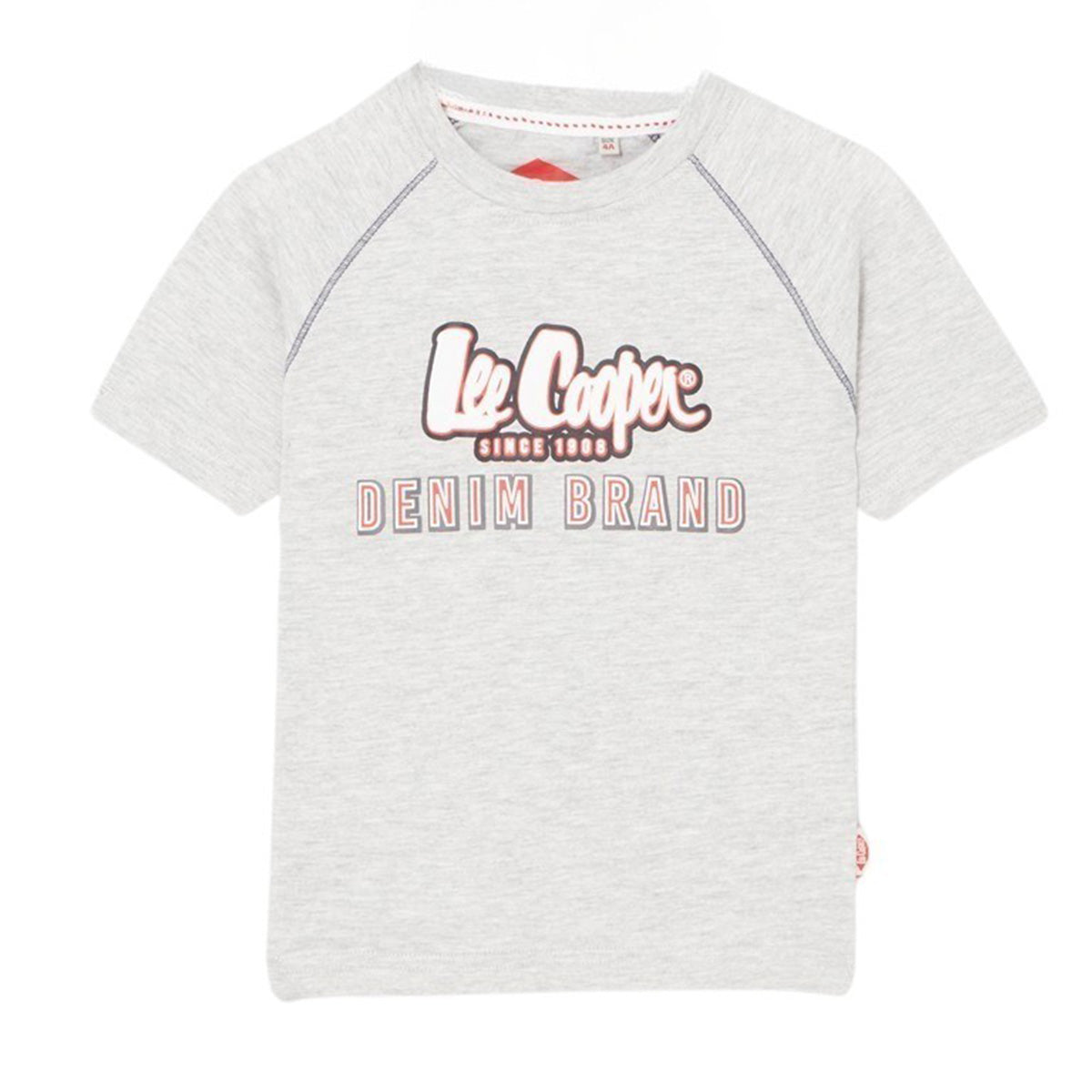 T-Shirt Lee Cooper - 4A Garçon - Enfant - Gris - 100% Coton - TrendyFlair