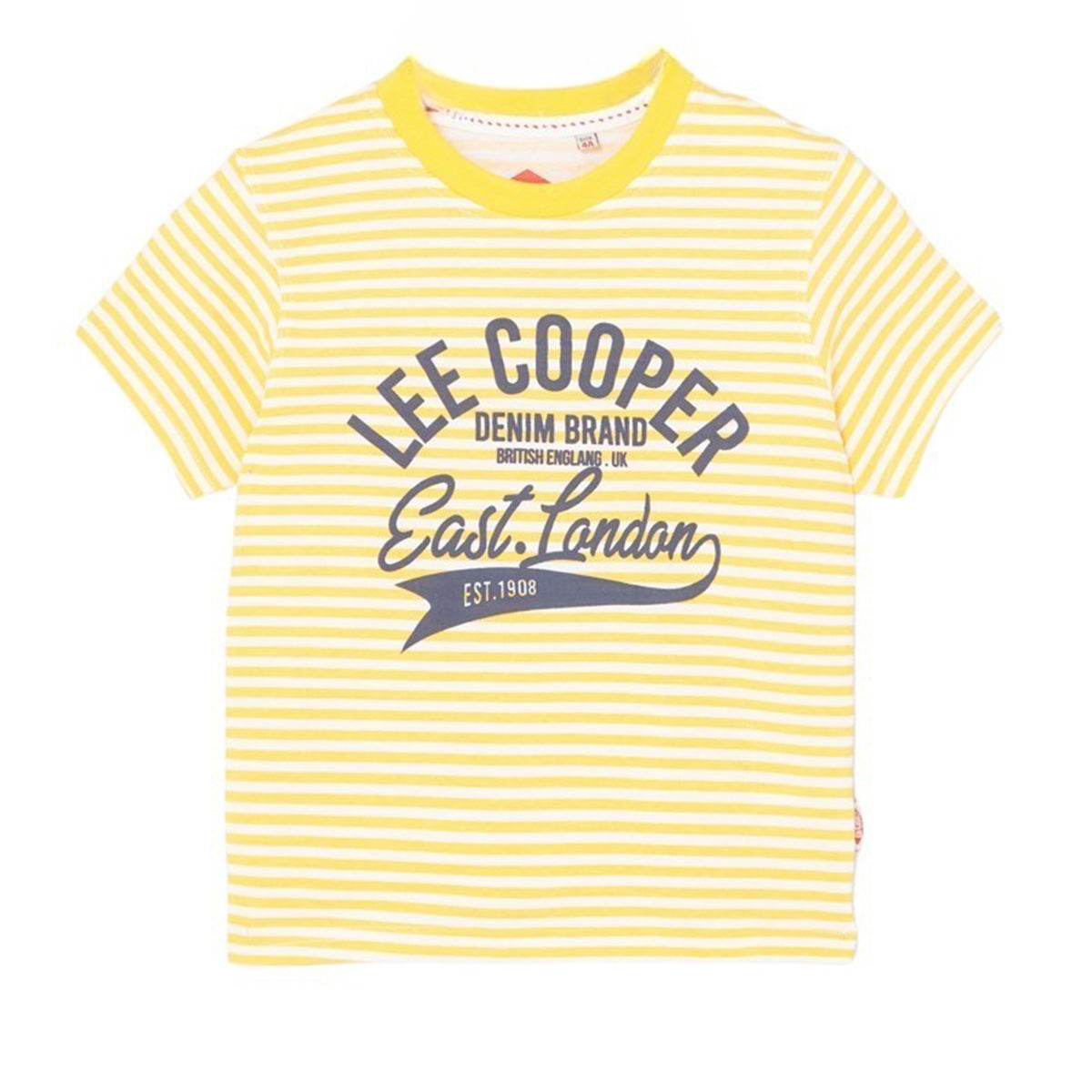 T-Shirt Lee Cooper - 4A Garçon - Enfant - Jaune - 100% Coton - TrendyFlair