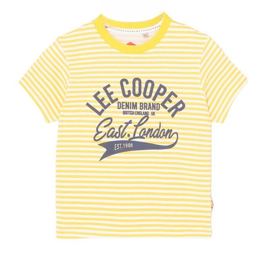 T-Shirt Lee Cooper - 4A Garçon - Enfant - Jaune - 100% Coton - TrendyFlair