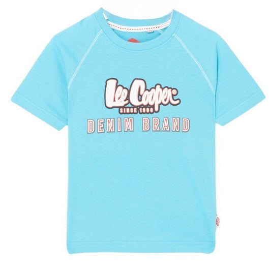 T-Shirt Lee Cooper - 4A Garçon - Enfant - Bleu - 100% Coton - TrendyFlair