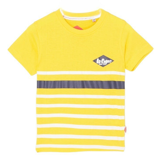 T-Shirt Lee Cooper - 4A Garçon - Enfant - Jaune - 100% Coton - TrendyFlair