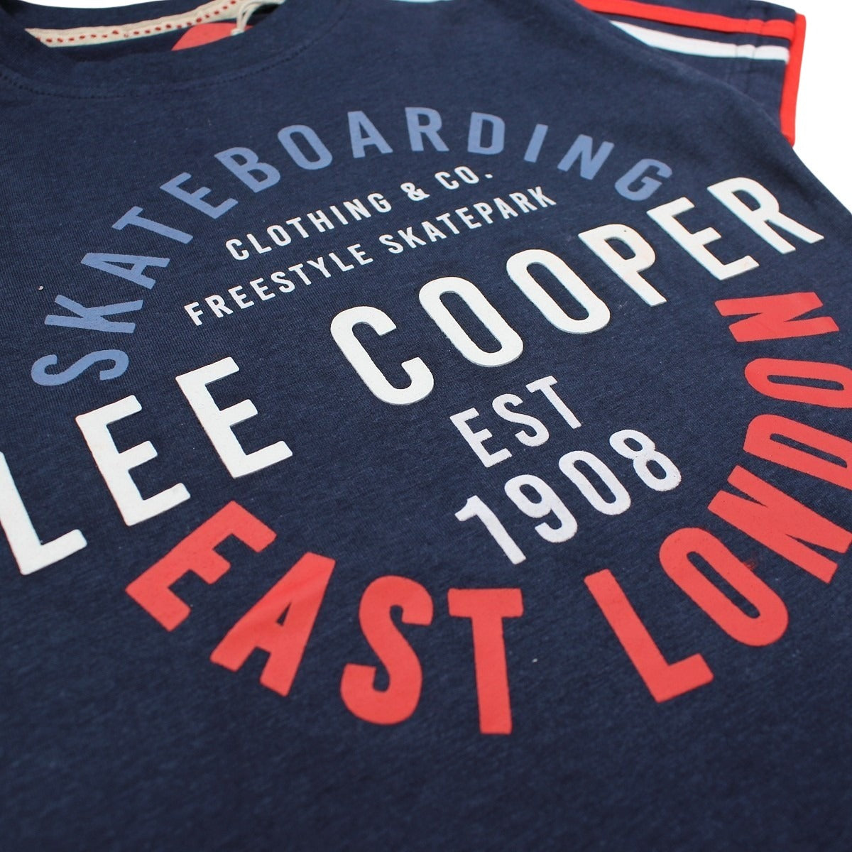 T-Shirt Lee Cooper - 4A Garçon - Enfant - Marine - 100 % Coton - 160 gsm - TrendyFlair