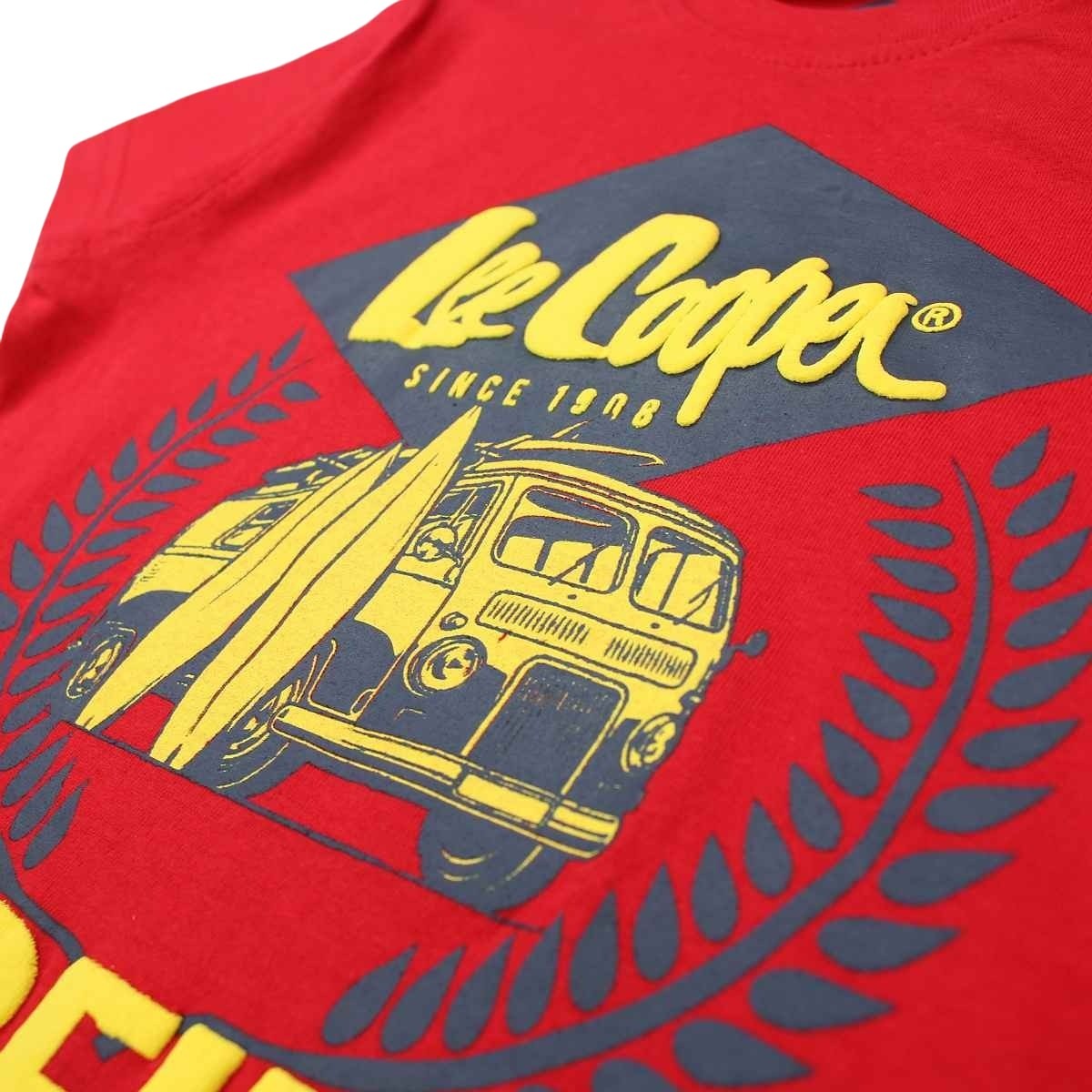 T-Shirt Lee Cooper - 4A Garçon - Enfant - Rouge - 100 % Coton - TrendyFlair