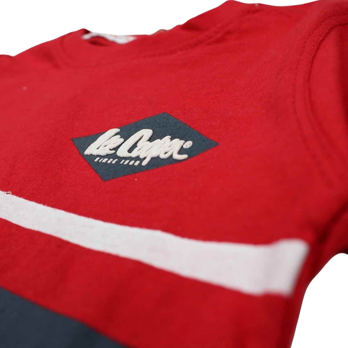 T-Shirt Lee Cooper - 4A Garçon - Enfant - Rouge - 100 % Coton - TrendyFlair