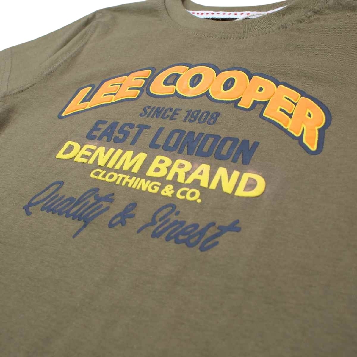 T-Shirt Lee Cooper - 4A Garçon - Enfant - Vert - 100 % Coton - TrendyFlair