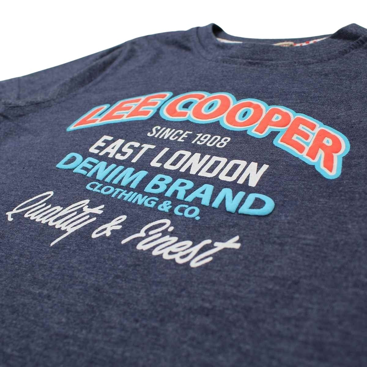 T-Shirt Lee Cooper - 4A Garçon - Enfant - Bleu - 60 % Coton - 40 % Polyester - TrendyFlair