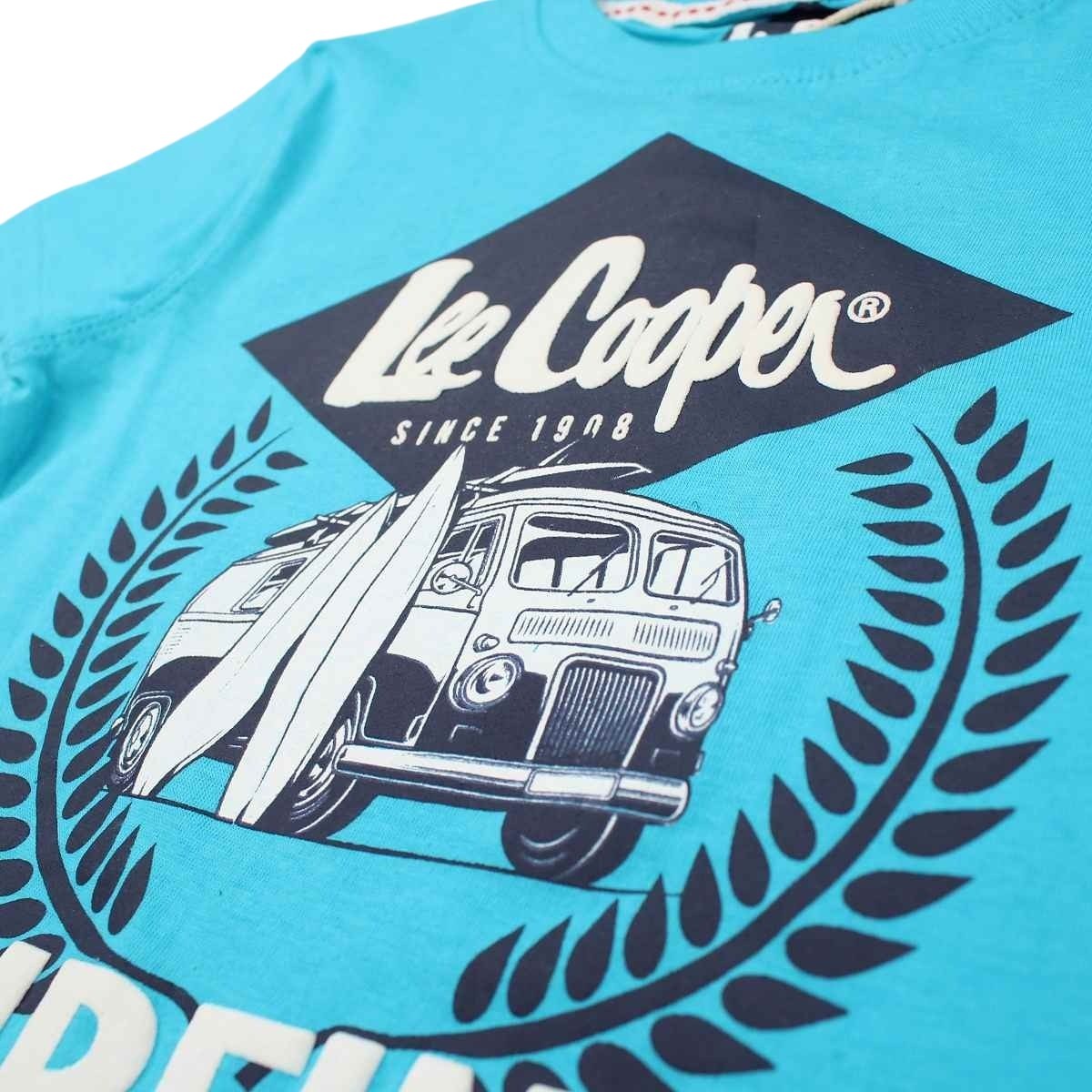 T-Shirt Lee Cooper - 4A Garçon - Enfant - Bleu - 100 % Coton - TrendyFlair