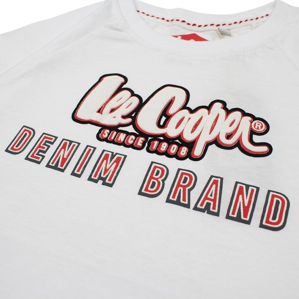 T-Shirt Lee Cooper - 6A Garçon - Enfant - Blanc - 100 % Coton - 150 GSM - TrendyFlair