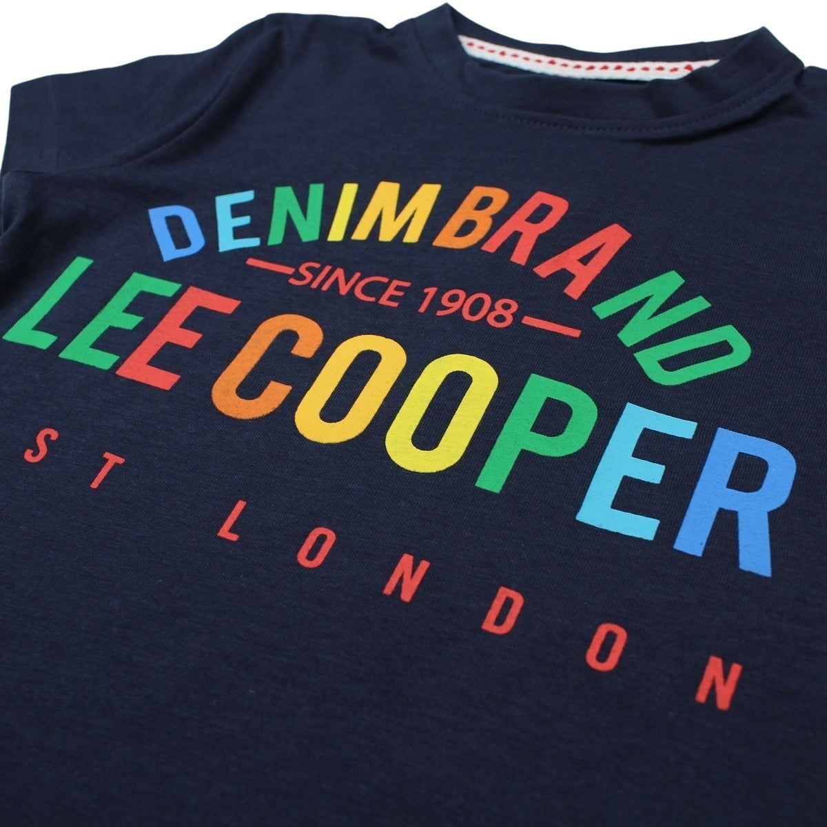 T-Shirt Lee Cooper - 6A Garçon - Enfant - Marine - 100 % Coton - 150 GSM - TrendyFlair