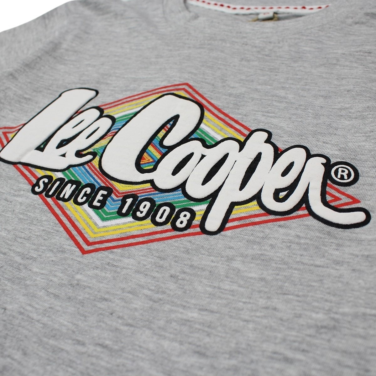 T-Shirt Lee Cooper - 6A Garçon - Enfant - Gris - 100 % Coton - 150 GSM - TrendyFlair
