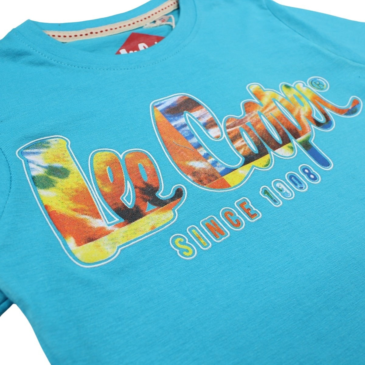 T-Shirt Lee Cooper - 4A Garçon - Enfant - Bleu - 100 % Coton - 160 gsm - TrendyFlair