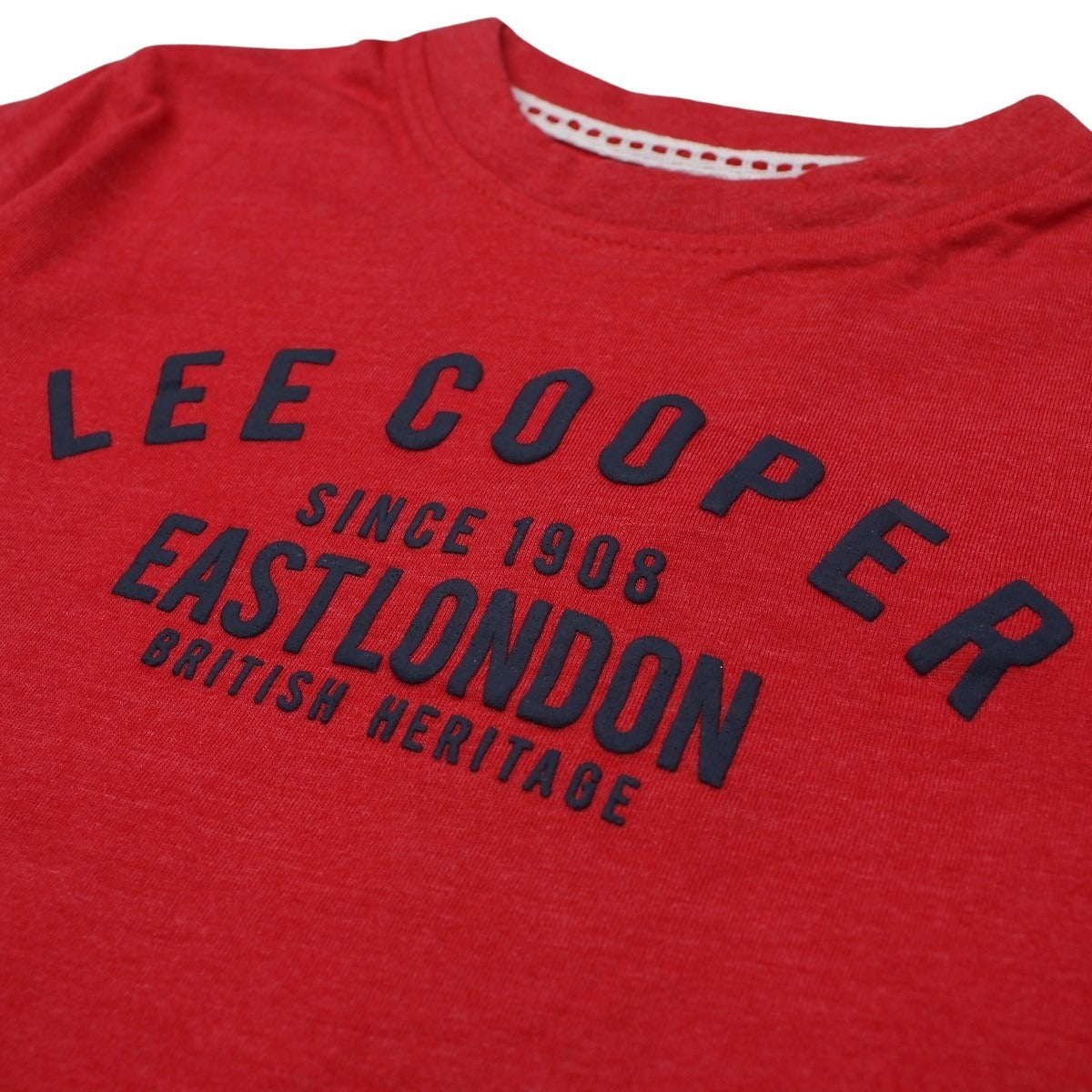 T-Shirt Lee Cooper - 6A Garçon - Enfant - Rouge - 100 % Coton - 150 GSM - TrendyFlair